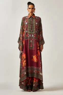 Rajdeep Ranawat Paloma Dramatic Black Geometric Print Palazzo