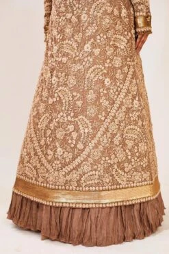 Nakul Sen Brown & Gold Embellished Jacket Set 8 Nakul Sen Brown & Gold Embellished Jacket Set -Inca Style Shop 1029 4