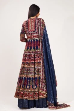 Nakul Sen Navy Embellished Jacket Set -Inca Style Shop 1035a 6