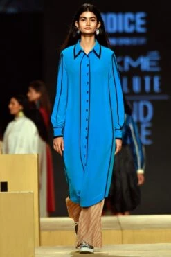 Bodice Pleated Beige Pants