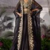 Mrunalini Rao Black Zardosi Embroidered Cape Set