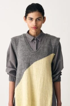 Three Hand Knitted Side Tie Sweater Vest -Inca Style Shop 11223te12 3