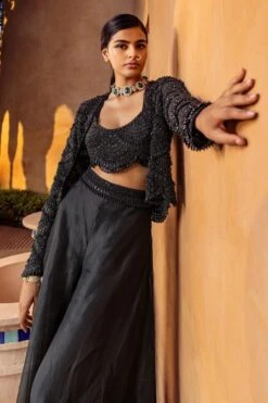 Ridhima Bhasin Black Embellished Jacket Set 9 Ridhima Bhasin Black Embellished Jacket Set -Inca Style Shop 12052023rb01 3