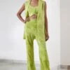 Mishru Lime Green Lesly Blazer Set