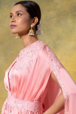 Ahilian Pink Embellished Cape Set -Inca Style Shop 12423ah4 5