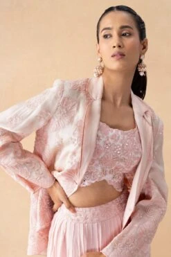 Mishru Pink Embellished Jacket Set 8 Mishru Pink Embellished Jacket Set -Inca Style Shop 131123mu5 4