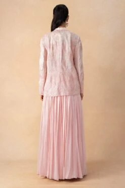 Mishru Pink Embellished Jacket Set 9 Mishru Pink Embellished Jacket Set -Inca Style Shop 131123mu5 5