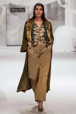 Rara Avis Antique Gold Handwoven Short Jacket