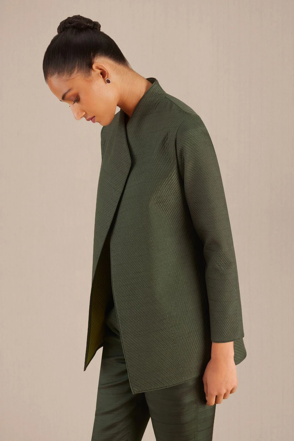 AMPM Olive Sanah Jacket 4 AMPM Olive Sanah Jacket - Image 4