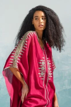 Ikai Persian Pink High Slit Cutwork Pants -Inca Style Shop 1411ik51 4