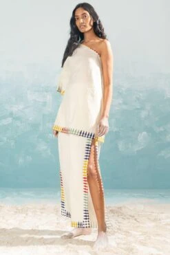 Ikai Ivory Nile High Slit Pants -Inca Style Shop 1411ik8 3