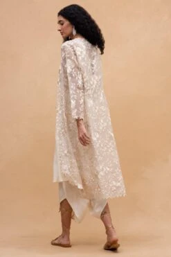 Aikeyah Ivory Thread Embroidered Jacket Set -Inca Style Shop 142aik5 5