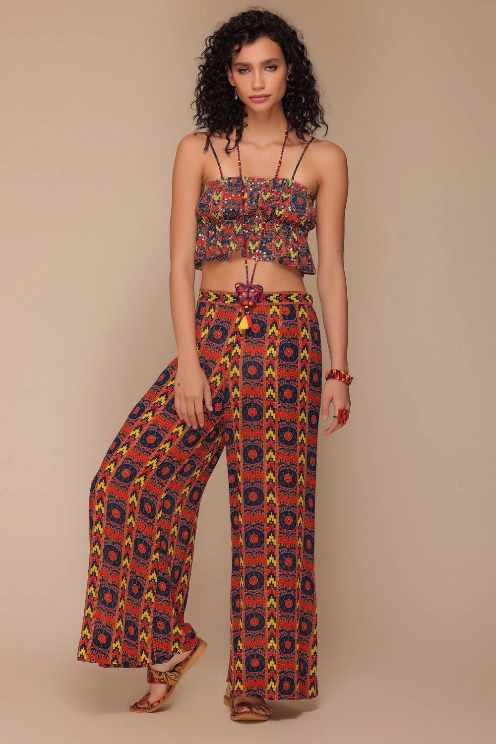 Payal Jain Multicoloured Abstract Printed Pants 1 Payal Jain Multicoloured Abstract Printed Pants
