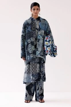 YAVI Moly Hand Quilted Kantha Work Jacket
