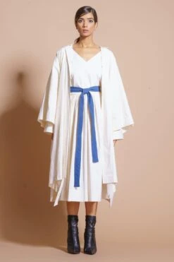 Stoique Off White Trench Style Jacket