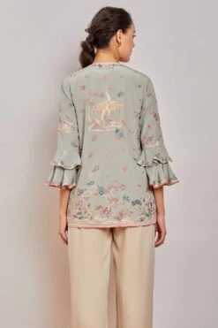 PATINE Aqua Parsi Gara Embroidered Jacket -Inca Style Shop 15940 5