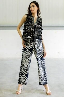 Pooja Keyur Adele Embellished Sleeveless Jacket