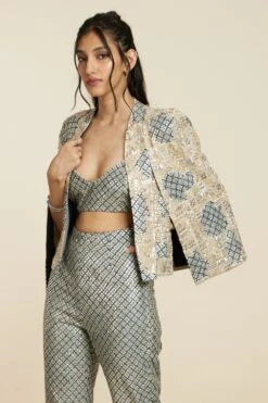 SVA Gold Embellished Jacket Set -Inca Style Shop 181123sva72 3