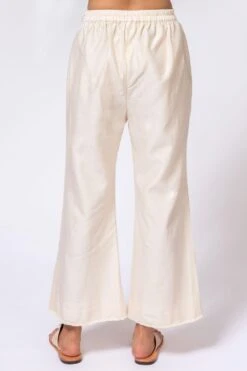 Chandrima Ivory Flared Chanderi Pants -Inca Style Shop 182chnd27 4
