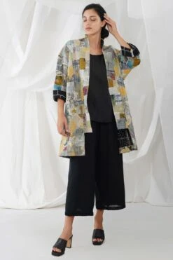 YAVI Reversible Upcycled Patchwork Jacket