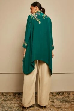 PATINE Emerald Green Embroidered Shrug -Inca Style Shop 204pa5 4