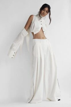 Chola Double Pleated Cotton Trousers