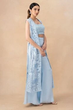 Mishru Cloudy Blue Embellished Jacket Set 7 Mishru Cloudy Blue Embellished Jacket Set -Inca Style Shop 21923mis7 3