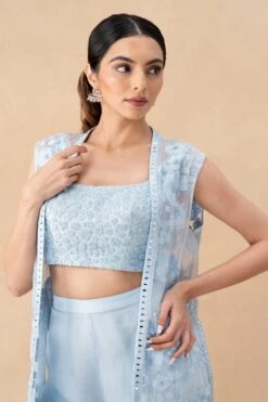Mishru Cloudy Blue Embellished Jacket Set 8 Mishru Cloudy Blue Embellished Jacket Set -Inca Style Shop 21923mis7 4