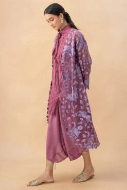 Aikeyah Pink Kamelia Floral Jacket Set -Inca Style Shop 2208aik19 3