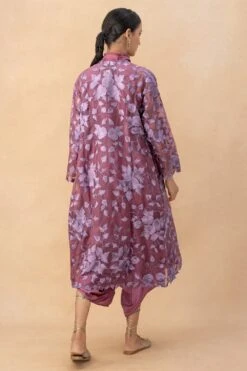 Aikeyah Pink Kamelia Floral Jacket Set -Inca Style Shop 2208aik19 4