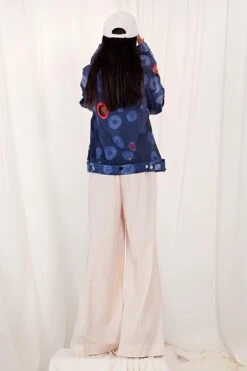 AK-OK By Anamika Khanna Indigo Shibori Jacket -Inca Style Shop 22923akok2 3