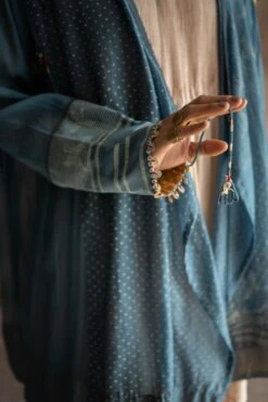 Swatti Kapoor Indigo Hand-block Printed Overlay 7 Swatti Kapoor Indigo Hand-block Printed Overlay -Inca Style Shop 233swk9 3