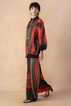 Nikita Mhaisalkar Red & Black Abstract Printed Co-ord Set 8 Nikita Mhaisalkar Red & Black Abstract Printed Co-ord Set -Inca Style Shop 251023nm6 3