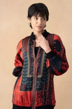 Nikita Mhaisalkar Red & Black Abstract Printed Co-ord Set 10 Nikita Mhaisalkar Red & Black Abstract Printed Co-ord Set -Inca Style Shop 251023nm6 5