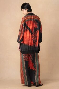 Nikita Mhaisalkar Red & Black Abstract Printed Co-ord Set 11 Nikita Mhaisalkar Red & Black Abstract Printed Co-ord Set -Inca Style Shop 251023nm6 6