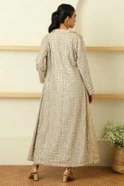 Twenty Nine Grey Notch Collar Long Jacket & Pants Set -Inca Style Shop 254tn6 6