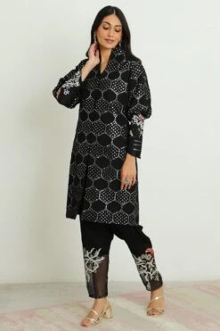Twenty Nine Black Cuff Sleeves Jacket & Pants Set