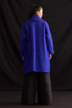 Amrich Keiko Blue Quilted Oversized Coat -Inca Style Shop 25923aml30 6
