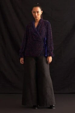 Amrich Beri Hand Embellished Wrap Jacket