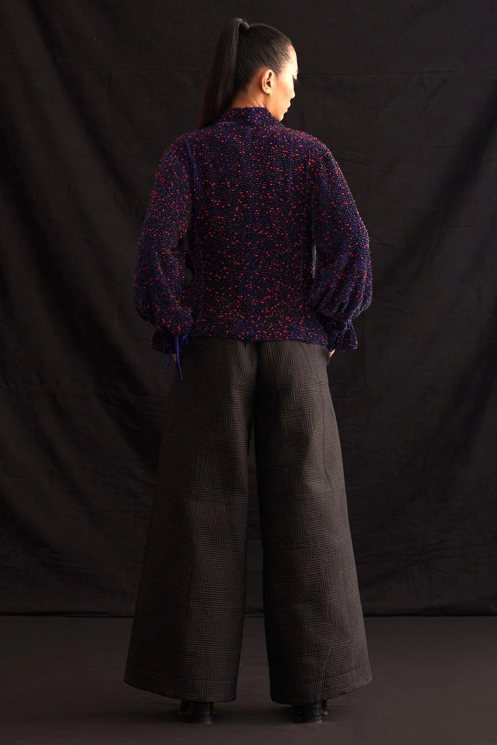 Amrich Beri Hand Embellished Wrap Jacket 5 Amrich Beri Hand Embellished Wrap Jacket - Image 5