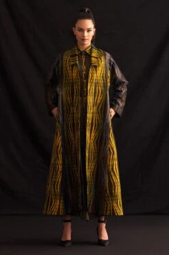 Amrich Mehr Shibori Patterned Open Coat