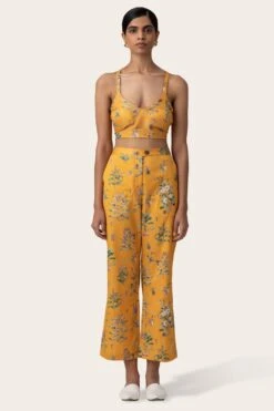 November Noon Herb Mustard Trousers