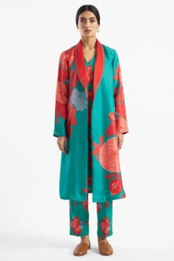 Kshitij Jalori Nahar Ruby Jade Robe Jacket