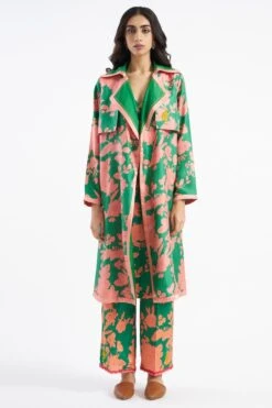 Kshitij Jalori Pali Peridot Trench Coat