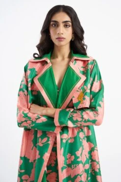 Kshitij Jalori Pali Peridot Trench Coat -Inca Style Shop 283kj30 3