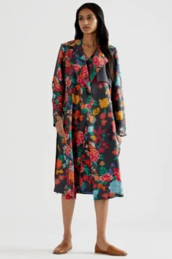 Kshitij Jalori RGB Charcoal Trench Coat