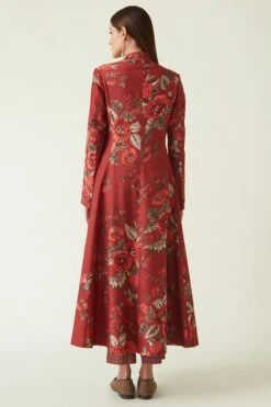 Payal Pratap Red Beratus Embellished Jacket -Inca Style Shop 311pj26 4