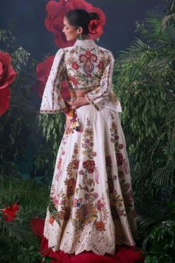 Chandrima Ivory Embroidered Bolero Jacket -Inca Style Shop 41123cm5 4