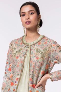 Debyani Pastel Green Embroidered Jacket Set 8 Debyani Pastel Green Embroidered Jacket Set -Inca Style Shop 44dby6 4