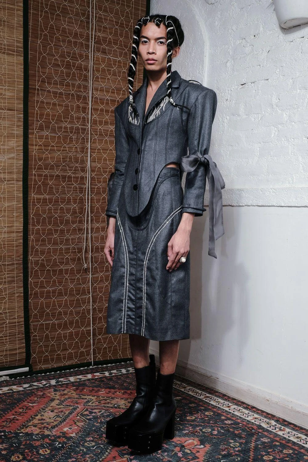 QUOD Steely Silver Spark Skirt 3 QUOD Steely Silver Spark Skirt - Image 3